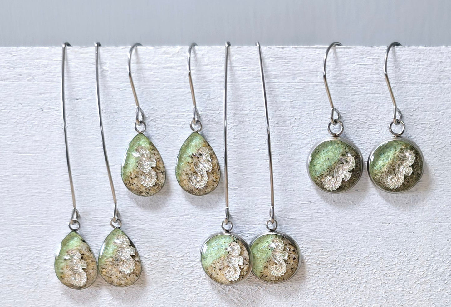 Seahorse Shoreline drop earrings