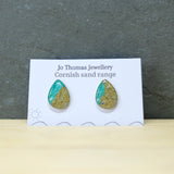 Shoreline Cornish sand seadrop studs