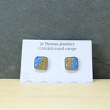 Shoreline Cornish sand square studs