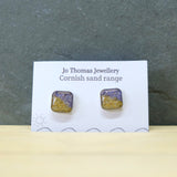 Shoreline Cornish sand square studs