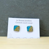 Shoreline Cornish sand square studs