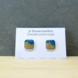 Shoreline Cornish sand square studs