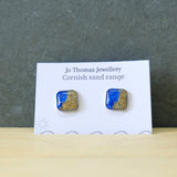 Shoreline Cornish sand square studs
