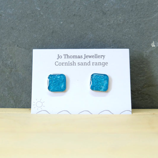Cornish Sand Square studs