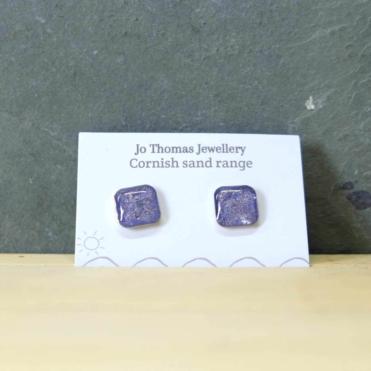 Cornish Sand Square studs