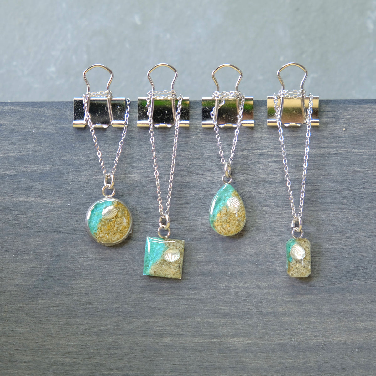 Shoreline Mini Pendants with Shell Charms