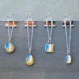 Shoreline Mini Pendants with Seahorse Charms