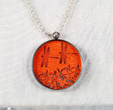 Mistletoe & Dragonflies pendant