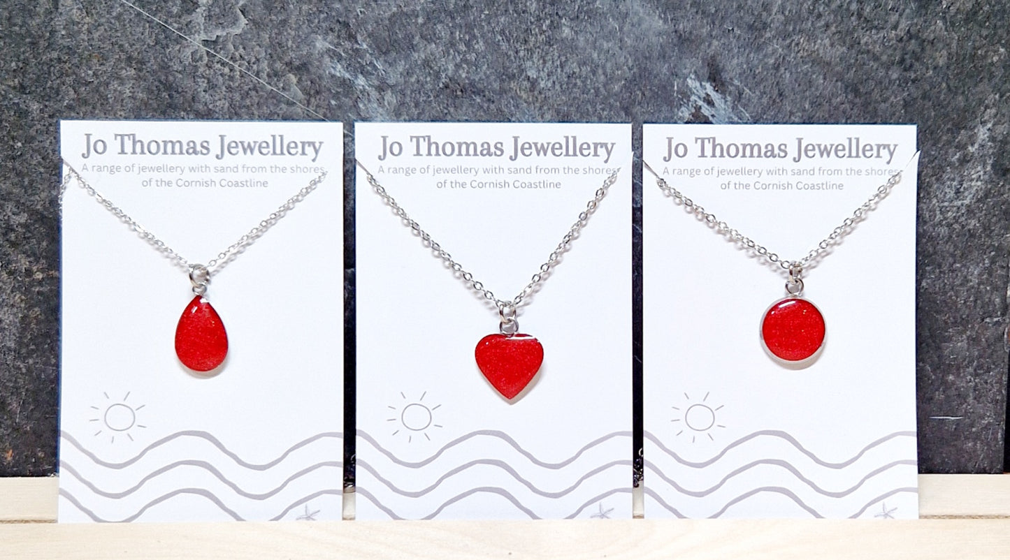 Sand Mini Pendants Red pearl