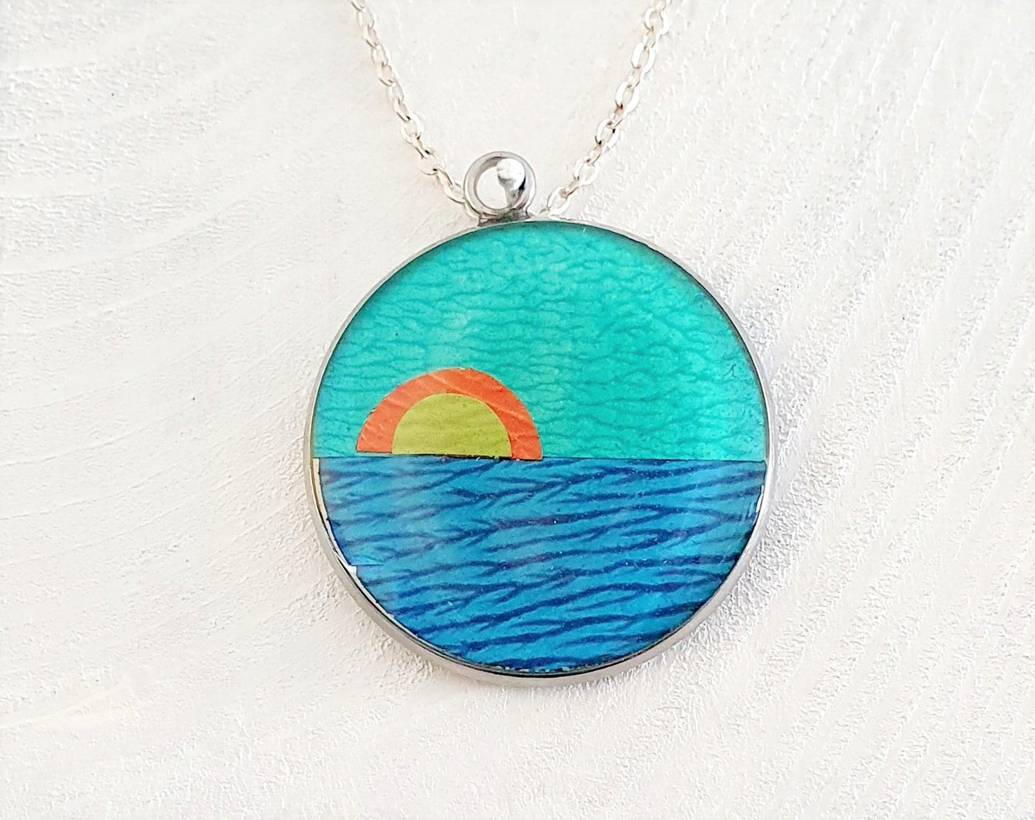Cornish sunrise pendant