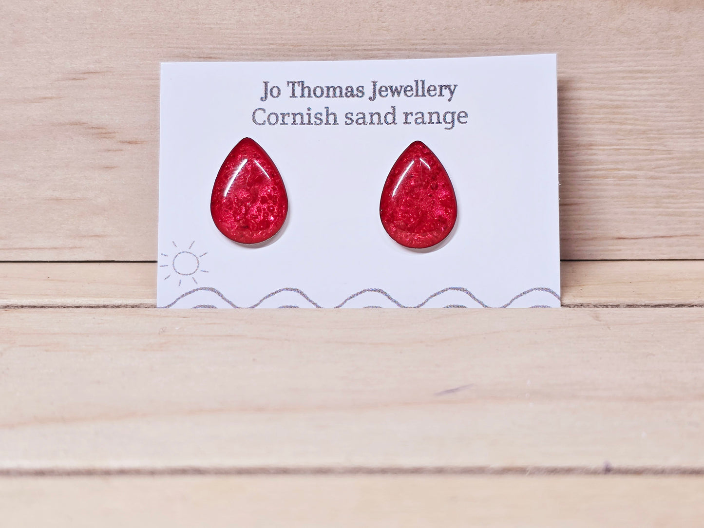 Sea Drop Cornish Sand studs