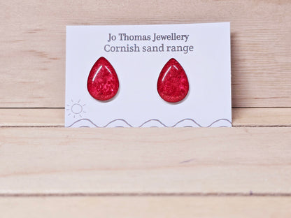 Sea Drop Cornish Sand studs