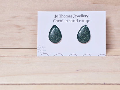 Sea Drop Cornish Sand studs
