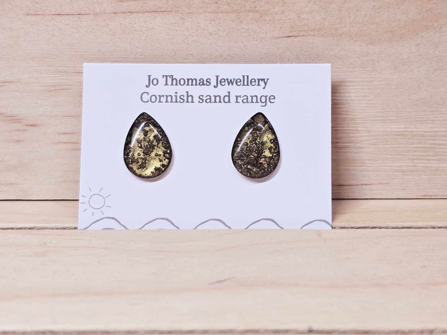 Sea Drop Cornish Sand studs