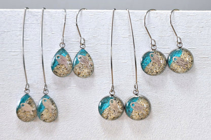 Fish Shoreline drop earrings