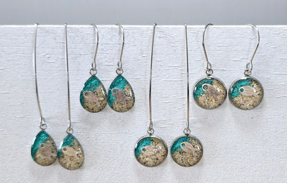 Fish Shoreline drop earrings