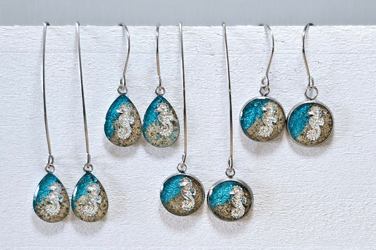 Seahorse Shoreline drop earrings