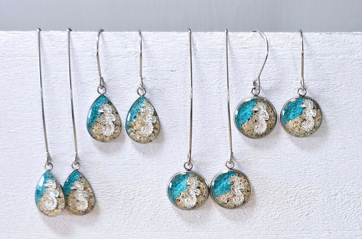 Seahorse Shoreline drop earrings