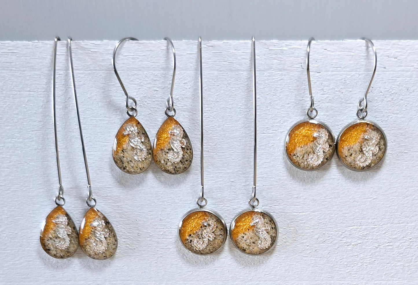 Seahorse Shoreline drop earrings