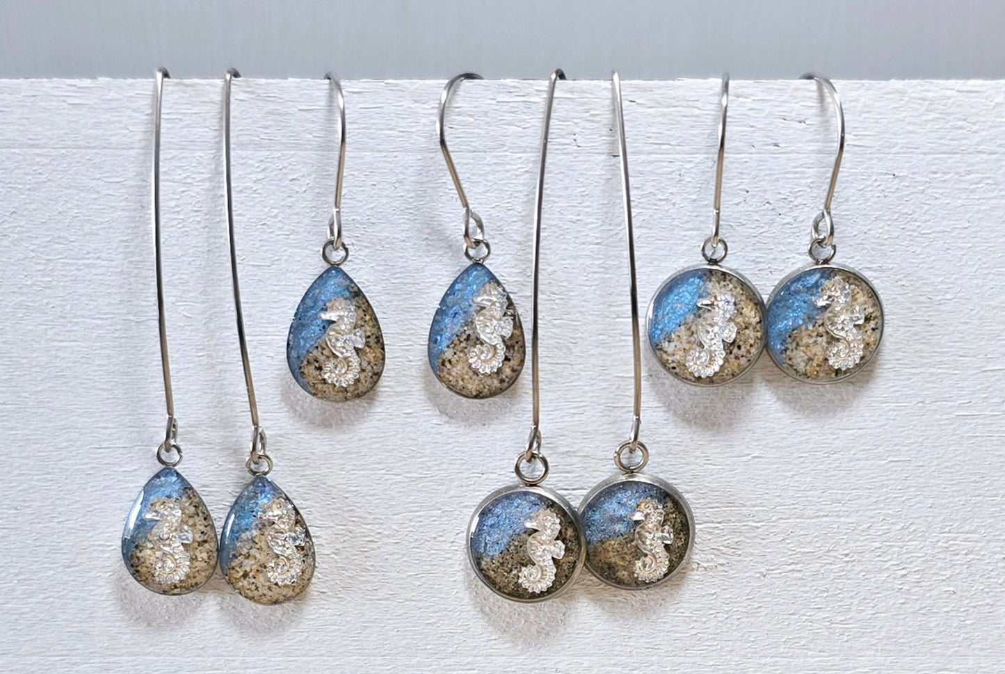 Seahorse Shoreline drop earrings
