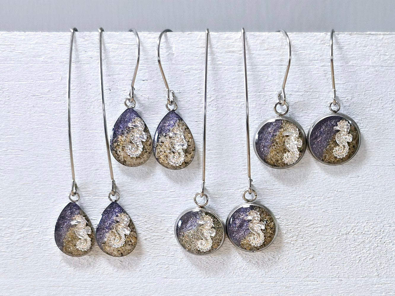 Seahorse Shoreline drop earrings