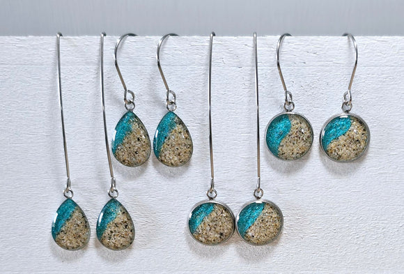 Plain Shoreline drop earrings