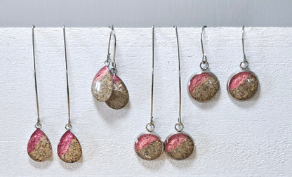 Plain Shoreline drop earrings