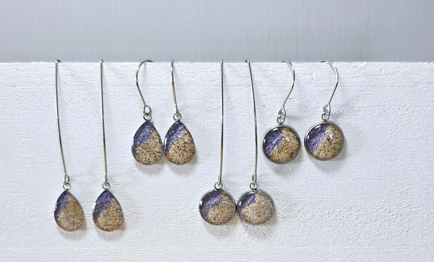 Plain Shoreline drop earrings