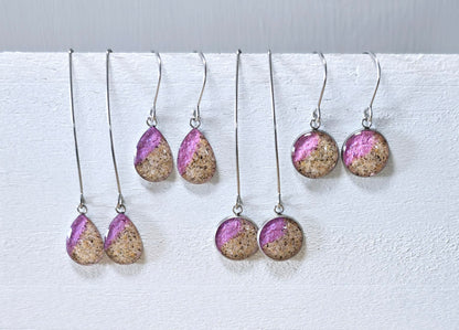 Plain Shoreline drop earrings