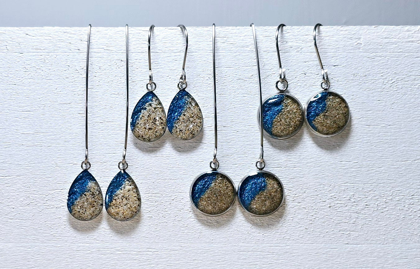 Plain Shoreline drop earrings