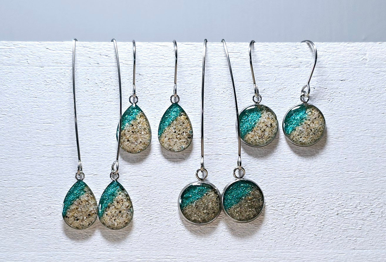 Plain Shoreline drop earrings