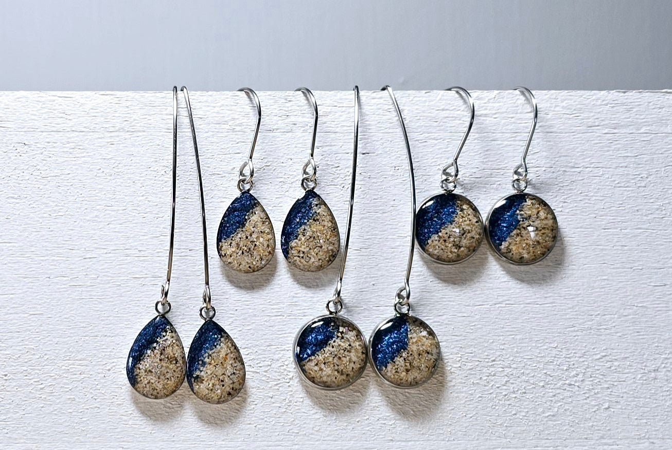 Plain Shoreline drop earrings