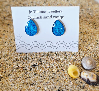 Sea Drop Cornish Sand studs