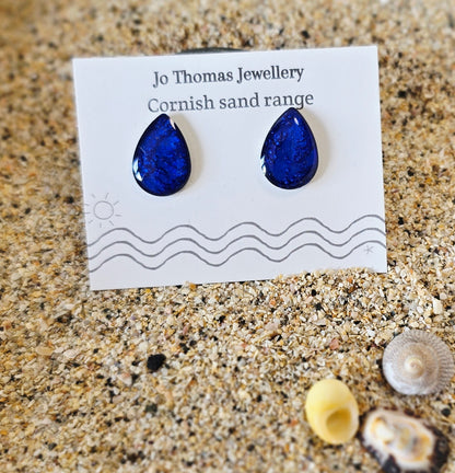 Sea Drop Cornish Sand studs