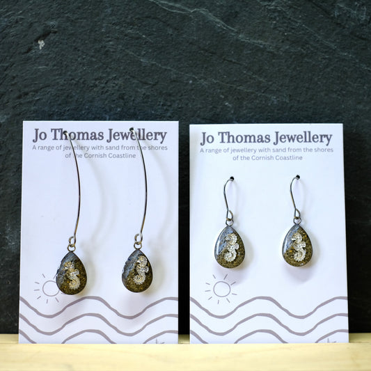 Seahorse Shoreline Sea drop earrings Frosty Pearl £8-£10