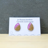 Shoreline Cornish sand seadrop studs