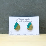 Shoreline Cornish sand seadrop studs