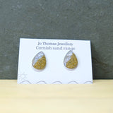 Shoreline Cornish sand seadrop studs