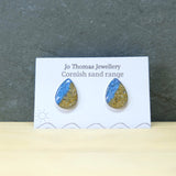 Shoreline Cornish sand seadrop studs