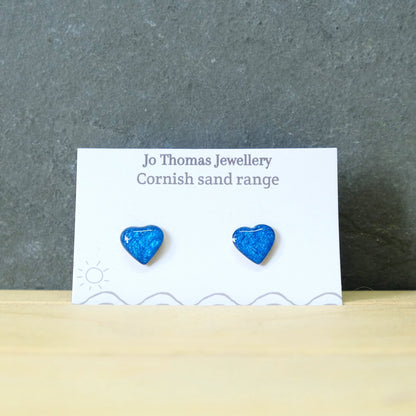 Cornish Sand heart studs