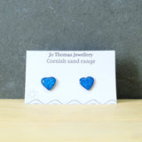 Cornish Sand heart studs