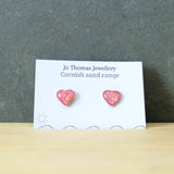 Cornish Sand heart studs