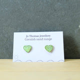 Cornish Sand heart studs
