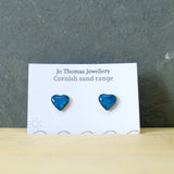 Cornish Sand heart studs