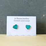 Cornish Sand heart studs