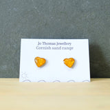 Cornish Sand heart studs