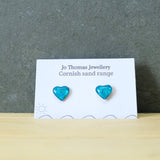 Cornish Sand heart studs