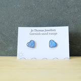 Cornish Sand heart studs