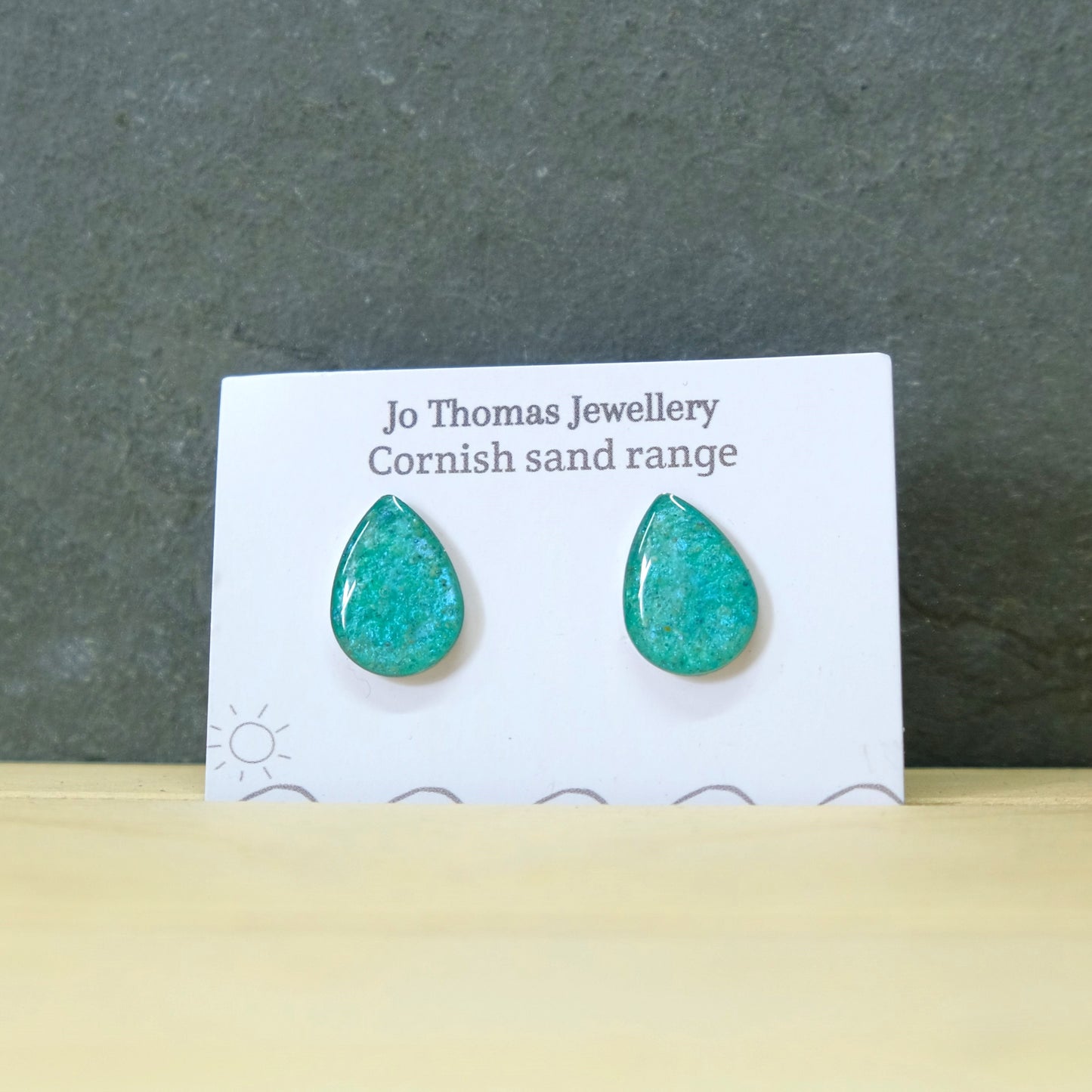 Sea Drop Cornish Sand studs