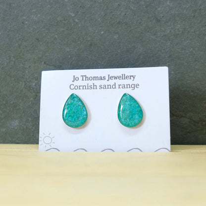 Sea Drop Cornish Sand studs
